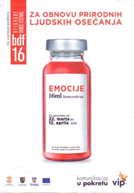 Plakat 16. Beogradskog festivala igre