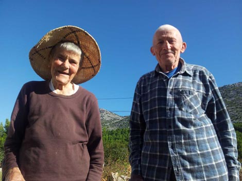 dida Jole i baba Mara (Josip i Marija Ramić) na snimanju filma Babine suze, foto: Marija Šćekić