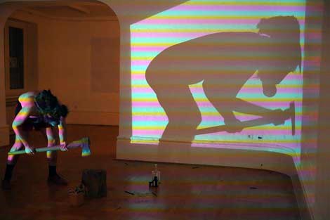 Juraj Šantorić, performans Horizont mora i mlijeka – godišnje čišćenje, Mjesni odbor Voćarska, Zagreb, 26. siječnja 2023., foto: arhiv umjetnika