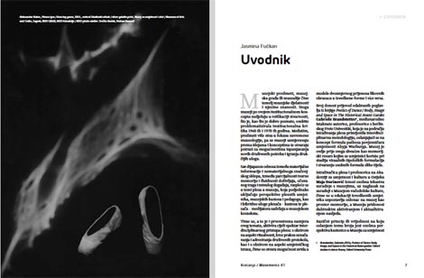 Kretanja, časopis za plesnu umjetnost / Movements, Dance Magazine, gl. ur. Maja Đurinović, ur. broja Jasmina Fučkan, Zagreb, Hrvatski centar ITI, br. 41, 2024.