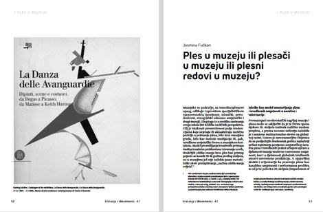 Kretanja, časopis za plesnu umjetnost / Movements, Dance Magazine, gl. ur. Maja Đurinović, ur. broja Jasmina Fučkan, Zagreb, Hrvatski centar ITI, br. 41, 2024.