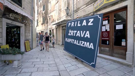 Mak Hubjer: Prilaz žrtava kapitalizma, foto: Goran Škofić