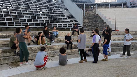 Masterclass Meg Stuart Knowing and Not Knowing u Malom rimskom kazalištu, Pula, foto Facebook