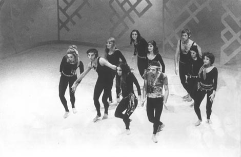 Snimanje zabavnog televizijskog program, početak 1970-ih