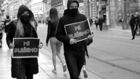 Performans Neizdrživo, Trg bana Josipa Jelačića, Zagreb, 30. ožujka 2017.