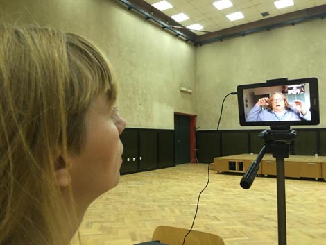 Nikolina Majdak i Lee Delong na on line probama za predstavu Obaveza