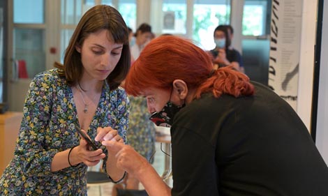 Dunja Crnjanski i Suzana Marjanić; Dunja Crnjanski, Pauza, foto: Nina Đurđević