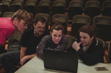 Petra Glad Mažar tijekom rada na projektu u Zagrebačkom kazalištu mladih