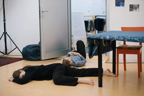 Matilda Hrastić i Nina Jugo, site specific rad, 22. travnja 2023., foto: Inia Herenčić