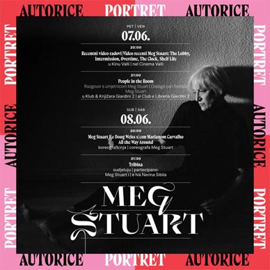 Plakat manifestacije Portret autorice: Meg Stuart, foto: Facebook