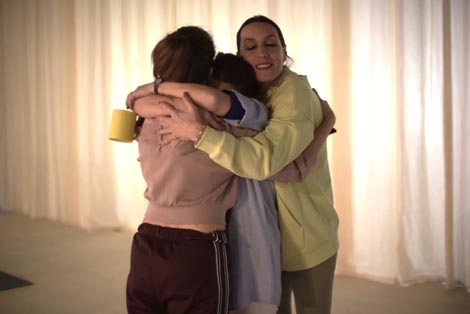 Nomadska plesna akademija Hrvatska, Tala Plejs, Public in Private, Zagreb: Skrb/Care – Three Shift System, autorica Jasna Layes Vinovrški, foto: Silvija Dogan