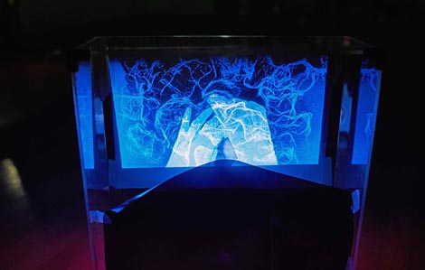 Multimedijalna koliba i Play / Pause – Paint Film, Müller: Stidljivost drveća, autori: Dubravko Mihanović Šimičić, Michaela Müller, Zrinka Šimičić Mihanović, Filip Šovagović, foto: Jasenko Rasol