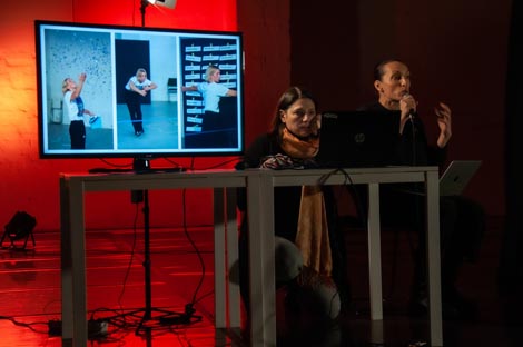 Iva Nerina Sibila i Larisa Lipovac Navojec; Simpozij Surviving the Corporate / Apocalypse, foto: Rada Iva Sibila