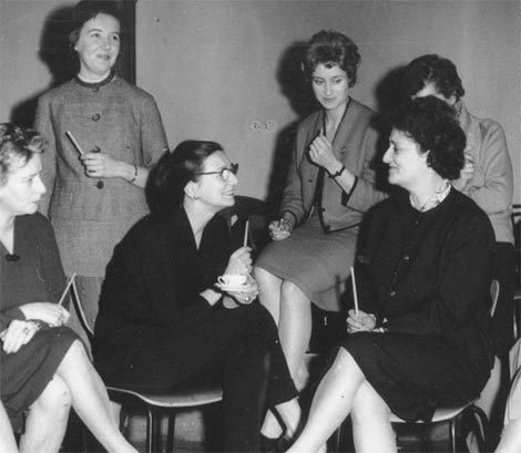 Rosalia Chladek u posjeti  Školi za ritmiku i ples Ane Maletić u Zagrebu 1962.