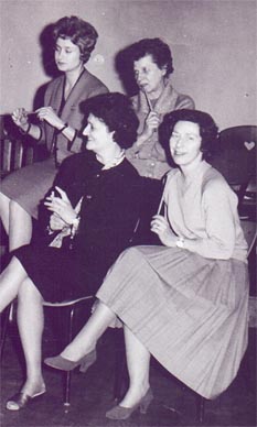Vera Maletić, Ana Maletić, Bosiljka Žordić i Emilija Thaller, Škola za ritmiku i ples, Zagreb, 1962.