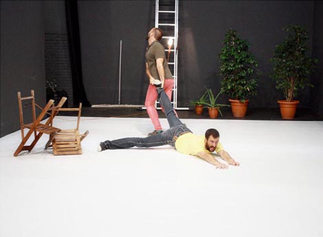 Antic Teatre/Adriantic, Barcelona: Y porqué John Cage? (I zašto John Cage?), koncept Jorge Dutor i Guillem Mont de Palol, foto: Jordi Surribas